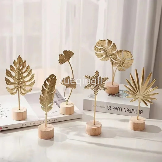 HonestyBazaar™ Nordic Iron Art Ginkgo Leaf Decoration - Luxury Metal Craft